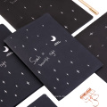 School Diary Black Paper Notebook Student Stitch Notebook